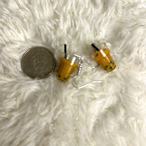 Boba Tea Earrings - Picture 1 of 6
